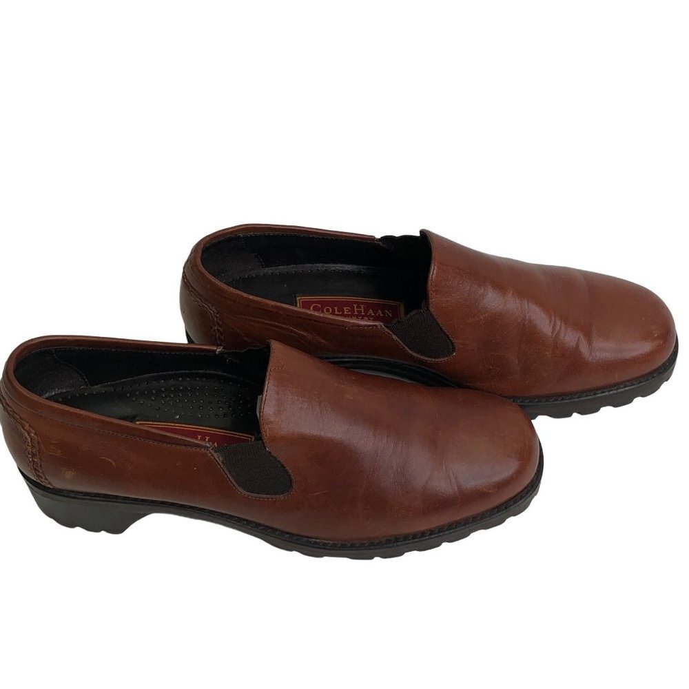 COLE HAAN COUNTRY WOMEN ‎ BROWN LEATHER LOAFER SHOES SIZE 8½B